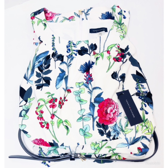 SOLD Tommy Hilfiger Print Sleeveless A-Line Dress - Picture 5 of 8